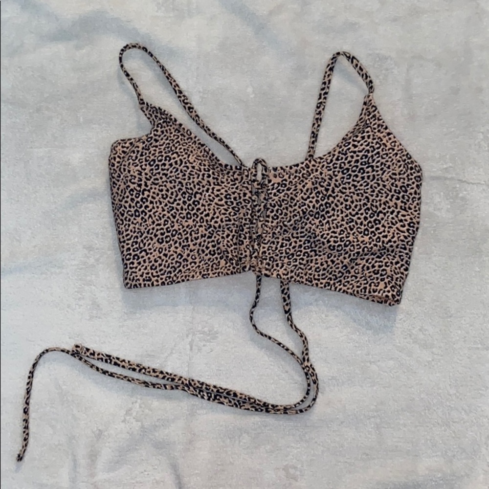 Target adjustable cheetah print bathing suit
